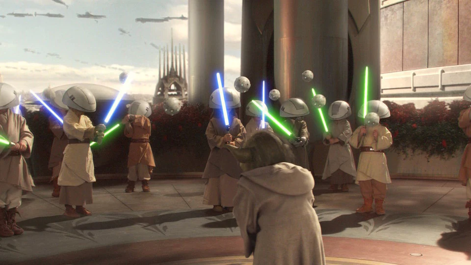 Jedi younglings training